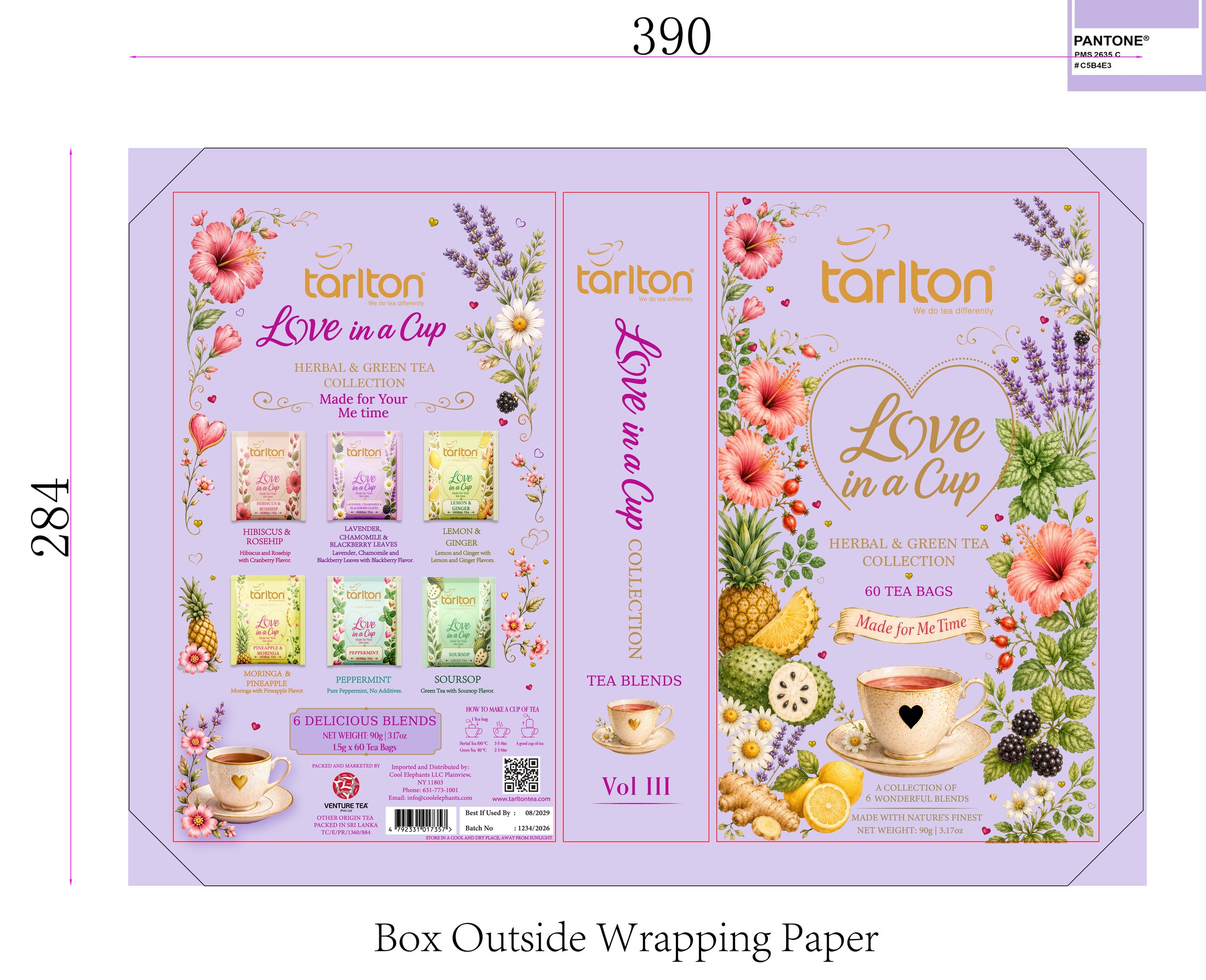 Tarlton "Love in a Cup" Master Gift Wrap