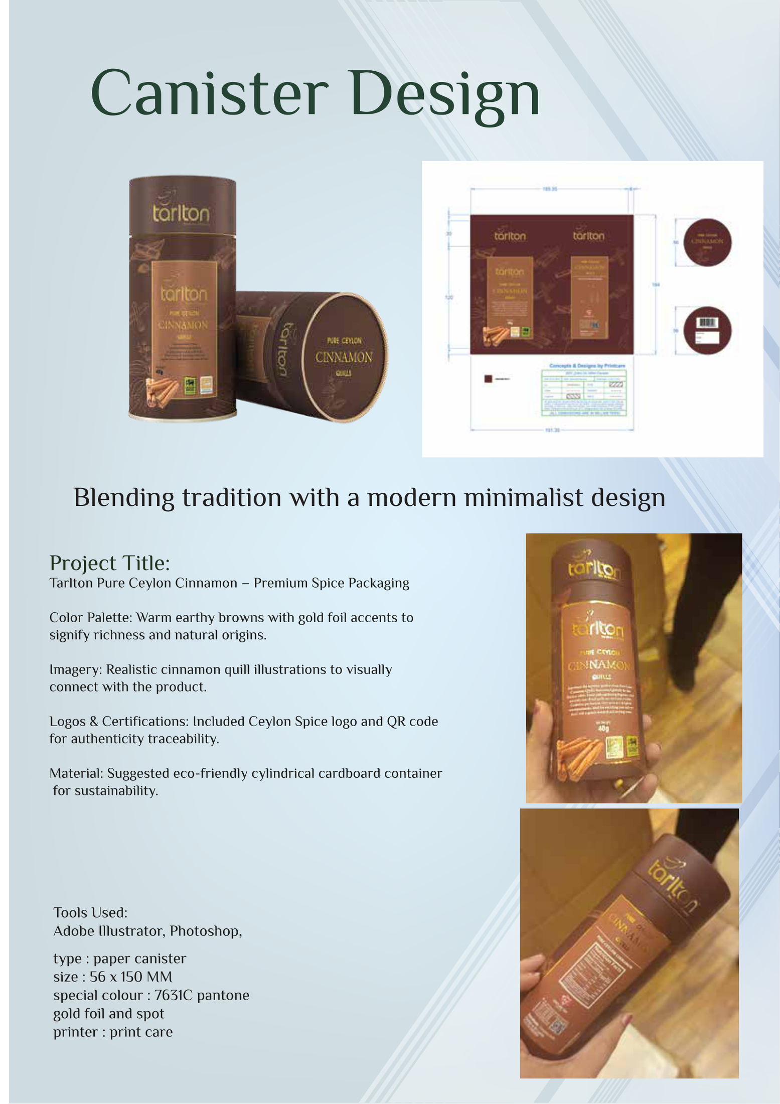 Tarlton Pure Ceylon Cinnamon Canister